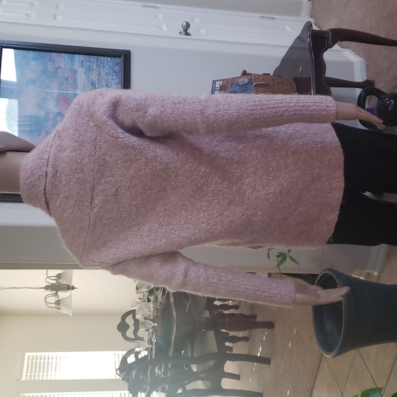 Leith S open front fuzzy textured cardigan - Picture 3 of 9